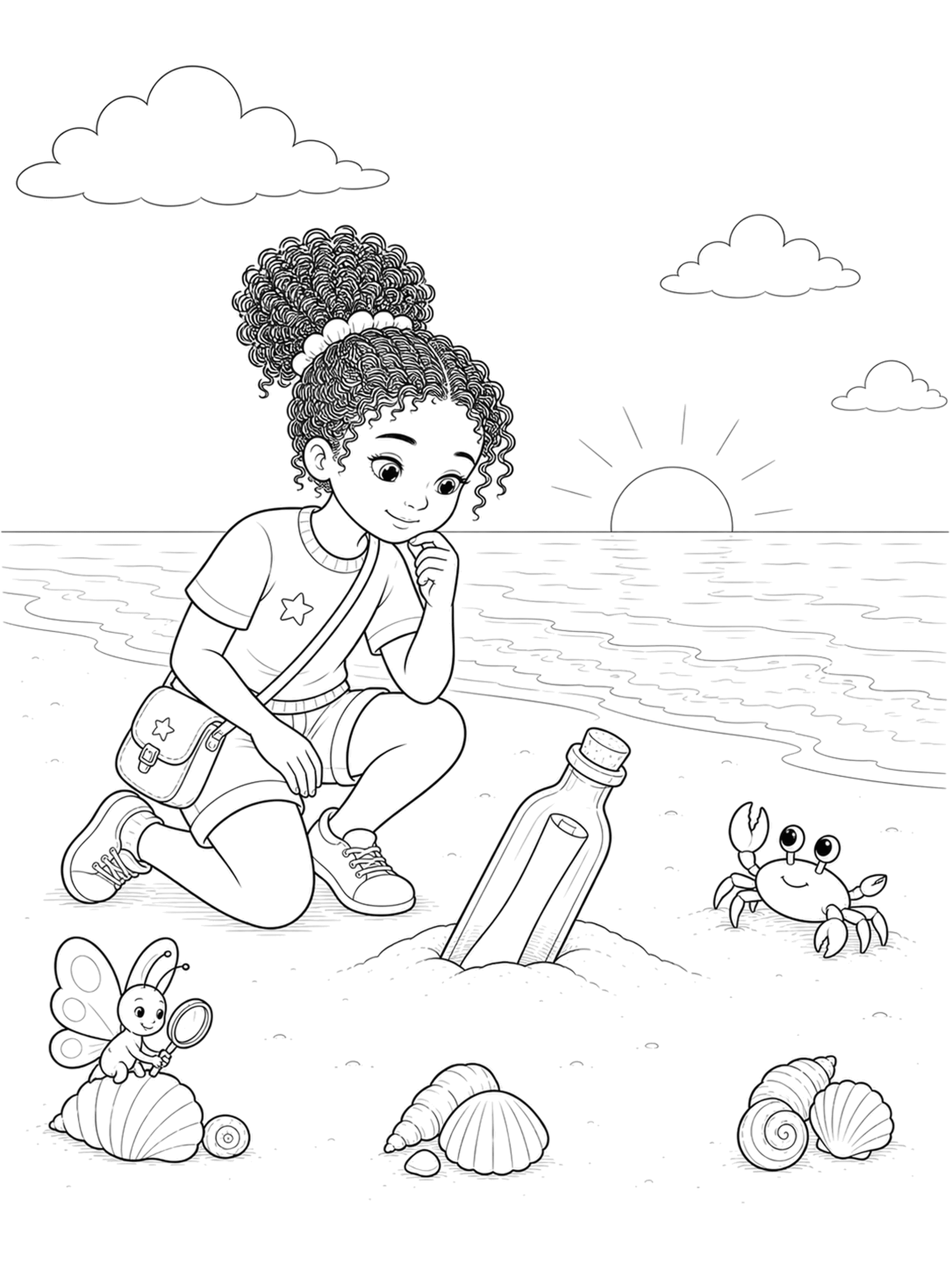 Interior del diario Misiones de Verano: misión en la playa, juego para niñas